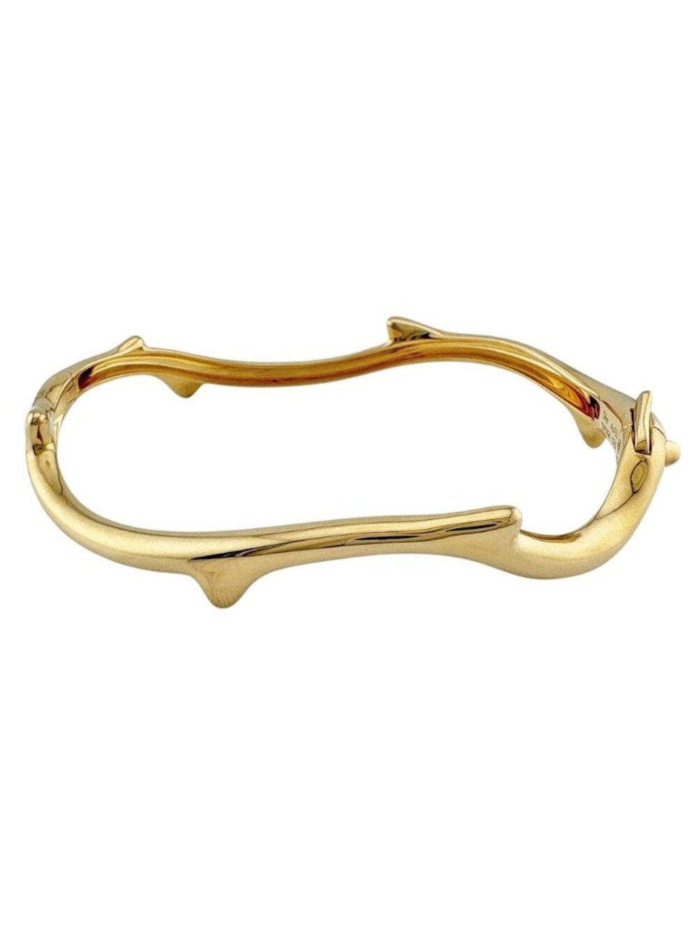 Dior Dio le Bois Duro Bangle 18k Yellow Gold Bracelet